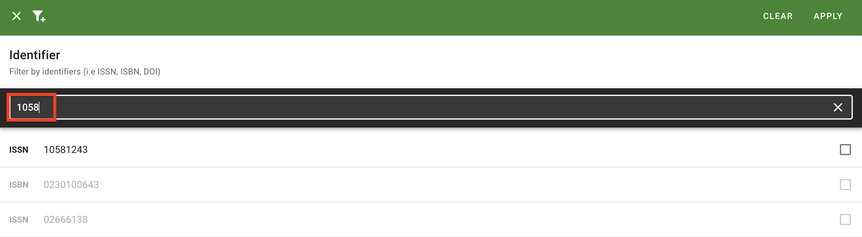 The search for a filter