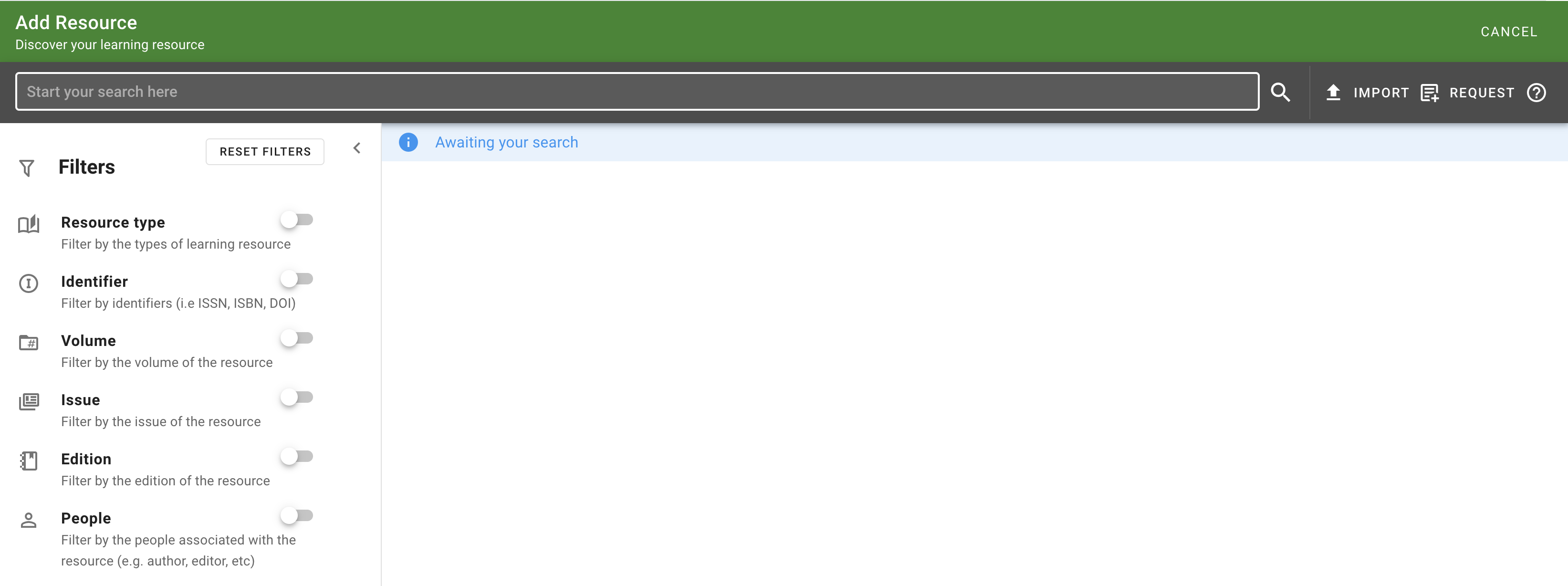 The enhanced discovery page