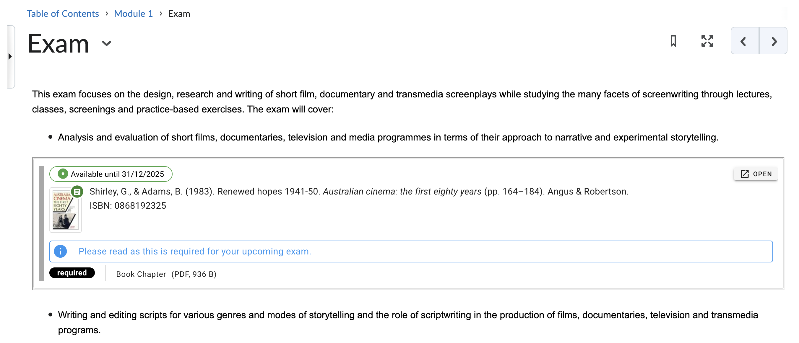 Viewing the Resource Link as a Student
