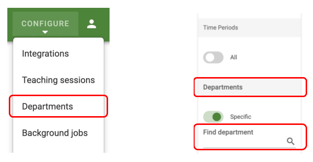 The term Department has replaced the term School 