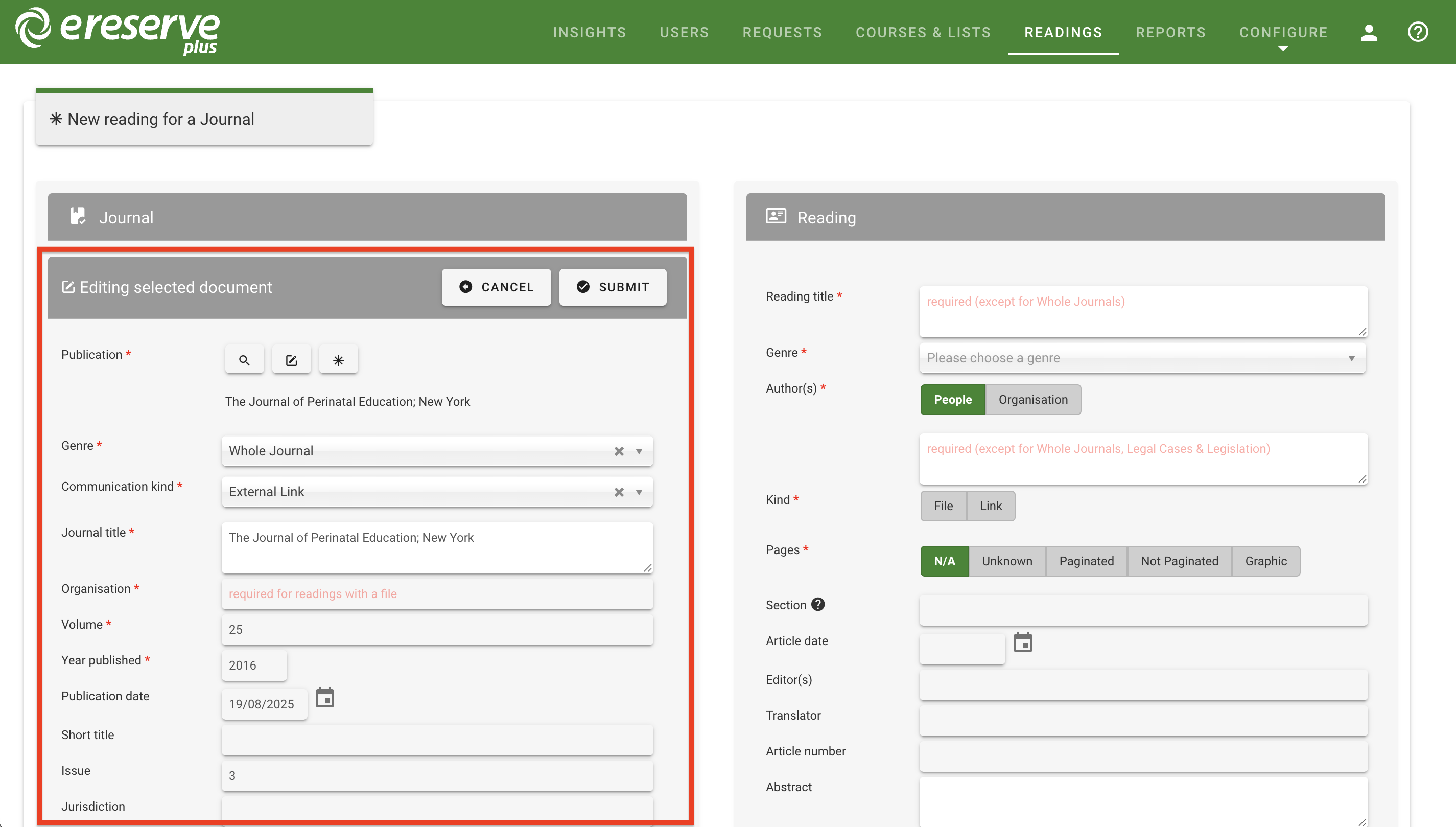 Editing a Source Document